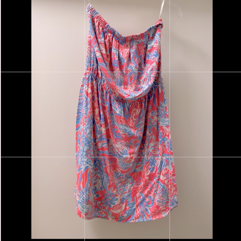 Lilly Pulitzer Strapless Dress Sz Medium
